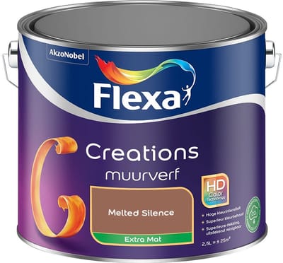 Flexa - Creations Muurverf Extra Mat - Melted Silence - Mengverf - 2,5 L