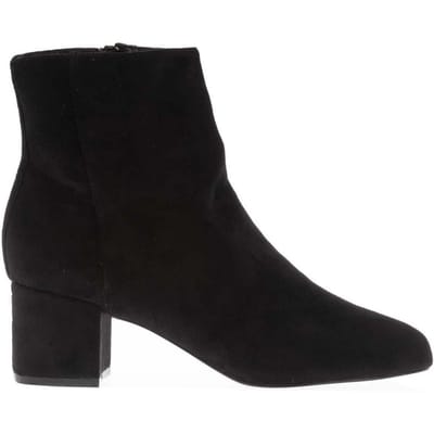 Dune London Dames Prisha Suede Enkellaarsjes (Zwart)