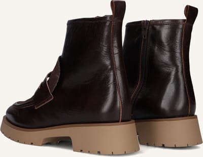 CTWLK Ertaki Enkellaarsjes - Enkelboots met rits - Dames - Bruin - Maat 37