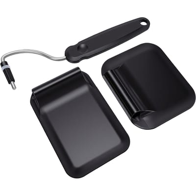 Spatule à Angle Réglable Résistante à la Chaleur Lave-Vaisselle Sécuritaire Spatule de Cuisine pour Cuisson Friture Remuage Grattage noir