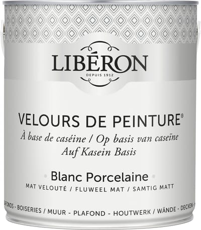 Liberon Velours De Peinture Muurverf - Mat - Blanc Porcelaine - 2,5l