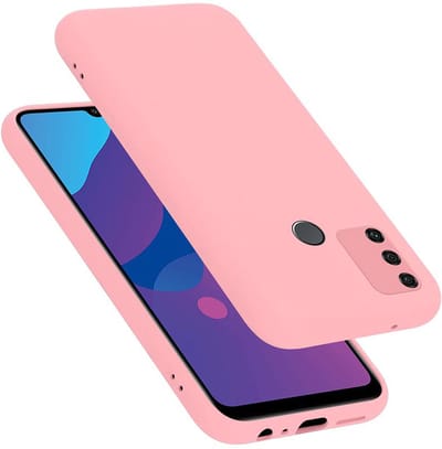 Cadorabo Hoesje geschikt voor Honor 9A in LIQUID ROZE - Beschermhoes gemaakt van flexibel TPU silicone Case Cover