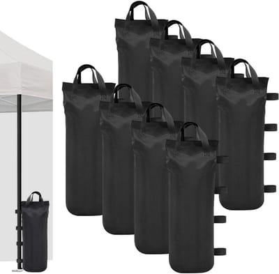 XXL Partytent Verzwaringszakken Set van 8 - Waterdichte Grondanker voor Tuinpaviljoen en Parasol