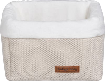 Baby's Only Gebreide commodemandje - Opbergmandje - Commode organizer - Babykamer accessoires Classic - Zand