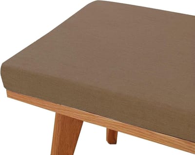 Bankkussen voor schommel - Terraszitkussen - Comfortabel zitten - Antislip en afneembare hoes - 137 x 50 cm - Bruin