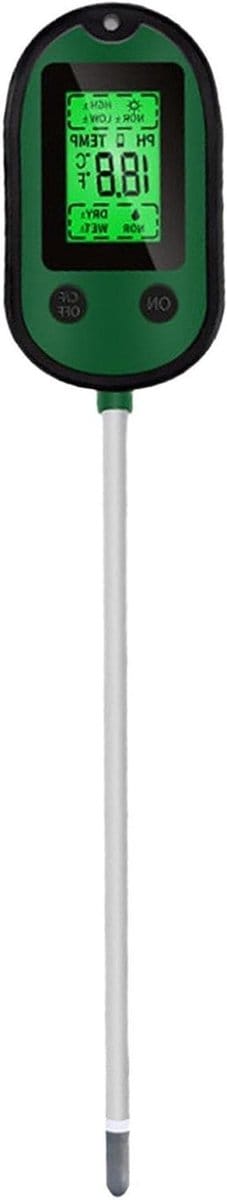 Bodemdetector 5-in-1 - Vochtsonde Plantmeter - Plantenverzorging - Precisieanalyse - 376 x 8 x 43 cm - Zwart