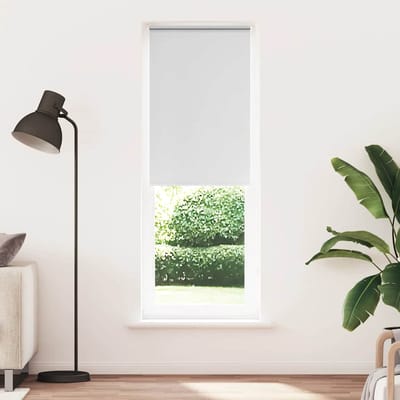 vidaXL - Rolgordijn - verduisterend - 65x210cm - stofbreedte - 60,7 - cm - wit