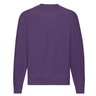 Fruit of the Loom Heren Klassiek Raglan Sweatshirt (Paars)