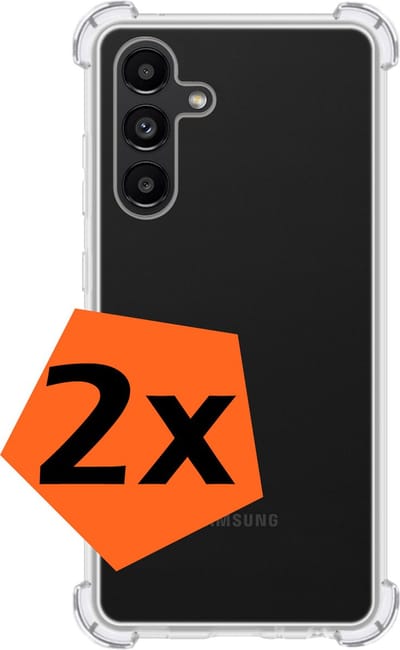 Hoes - 2 Stuks - Geschikt voor Samsung Galaxy A04s - Sterk & Shockproof - Siliconen Case - Back Cover - Telefoon Hoesje Shock Proof - Transparant