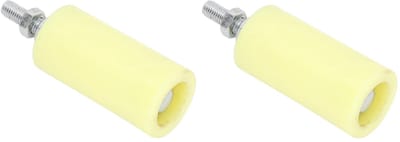 Dailygoods- Schuifdeurpalen 2 Stuks - Geleidingswielen - Robuust Nylon - Hefrol - Steunmontagerol - 100 mm Werklengte - Flexibele Installatieopties - Schuifpoortrollen
