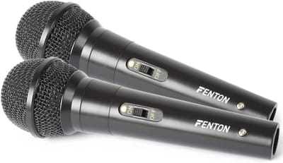 Set van 2 Bedrade Zangmicrofoons voor Karaoke, DJ en Optredens