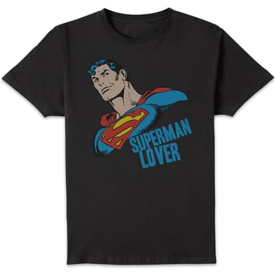 DC Comics Superman Lover T-shirt - Zwart - 3XL