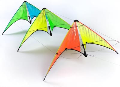 Stuntvlieger - Vliegend Speelgoed - Buiten Spelen - Stackable Ontwerp - 100 cm - Citroen