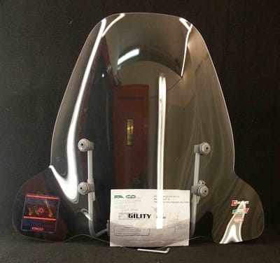 Scooter Windscherm - Windgeleider Motor - Bescherming Tegen Wind - Acryl Materiaal - H 70 x B 74 cm - Zwart