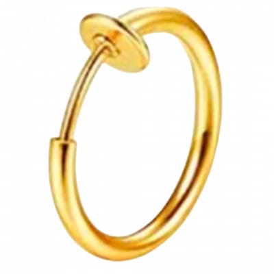 Oorring - goudkleurig -fake-geen gaatje-16 mm-Charme Bijoux