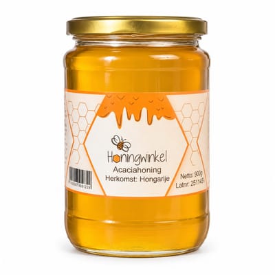 Acaciahoning 900g Hongarije Honingwinkel (vloeibaar)