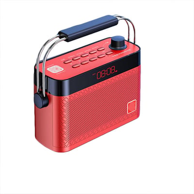 Draagbare Speaker - Radio Muziekbox - Muziek Luisteren - Meerdere Verbindingen - 10 Watt - Rood