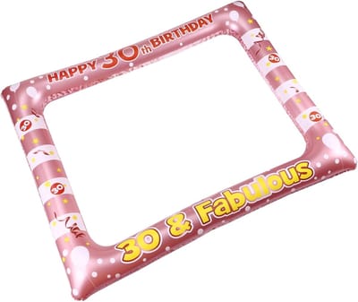 Opblaasbare Fotolijst - Selfie Frame - Verjaardag Vieren - Pvc Materiaal - 71 x 58 cm - Meerdere Kleuren