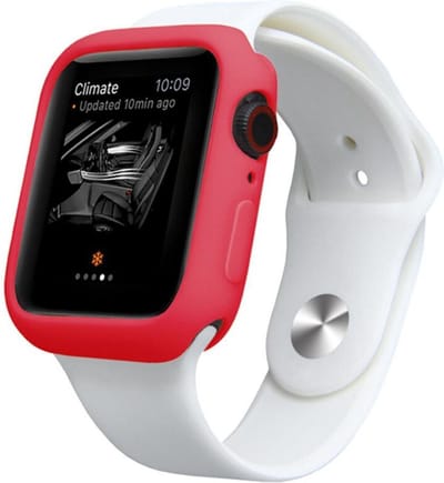 DrPhone FC2 – Apple Watch Hoesje 38mm – TPU Beschermcase – Kras- & Schokbestendig – Rood