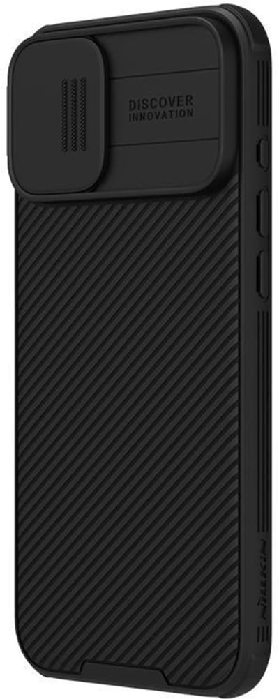 Nillkin CamShield Magnetisch Hoesje Geschikt voor Apple iPhone 16 - Compatibel met MagSafe - Camera Slider Back Cover - Extra Camera Bescherming - Zwart