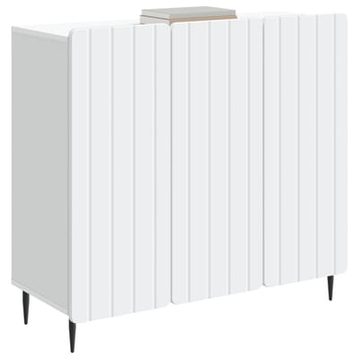 vidaXL - Dressoir - Wit - 89 - x - 34,5 - x - 82 - cm - Bewerkt - hout
