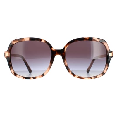 Michael Kors zonnebril Adrianna II MK2024 316213 Pink Tortoise lichtgrijze gradiënt