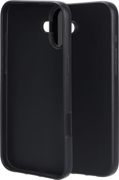 Mobiparts hoesje geschikt voor Apple iPhone 16 Plus - Zacht TPU - Schokabsorberend TPU - Grip Coating - Zwart