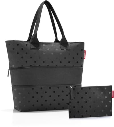 reisenthel shopper e1 - Geschenkset 2 tlg. (glossy dots black)