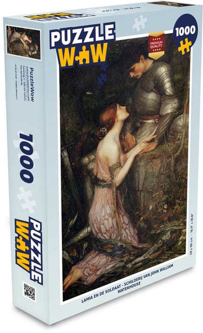Puzzel Lamia en de soldaat - schilderij van John William Waterhouse - Legpuzzel - Puzzel 1000 stukjes volwassenen