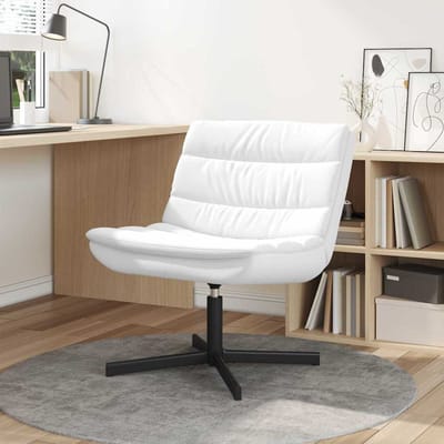 vidaXL - Draaistoel - Wit - 63 - x - 75 - x - 76 - cm - Kunstleer