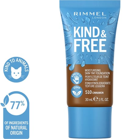 Rimmel London KIND & FREE Vegan Foundation - 510 Cinnamon
