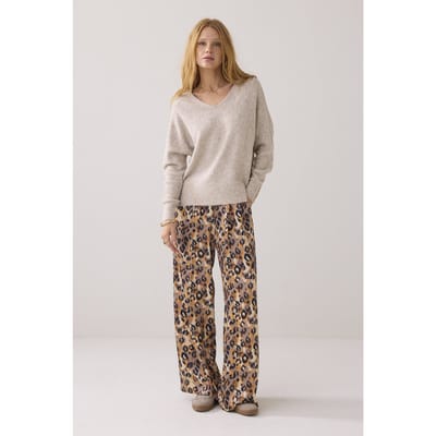 Summum Woman Oversized Sweater Wool Elastane Blend Knit Ash Maat: M | Sweaters Outlet | Dames | Grijs