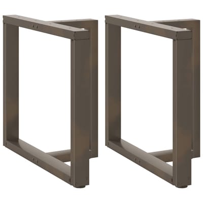 vidaXL - Eettafelpoten - 2 - st - T-vormig - 70x35x(72-73) - cm - staal - naturel