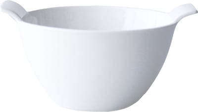 Cosy & Trendy Kommetjes/soepkommen voor dessert/ontbijt - Porselein - D12 x 7 cm - wit - stapelbaar