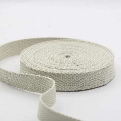 Katoenen Band - Draagband - Tassen Maken - Hoge Kwaliteit - 3m x 20mm - Lichtgrijs