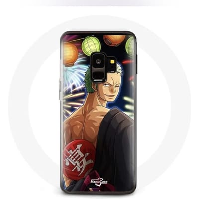 Coque pour Samsung Galaxy S9 One Piece Joyeux noël Zoro Anime Manga