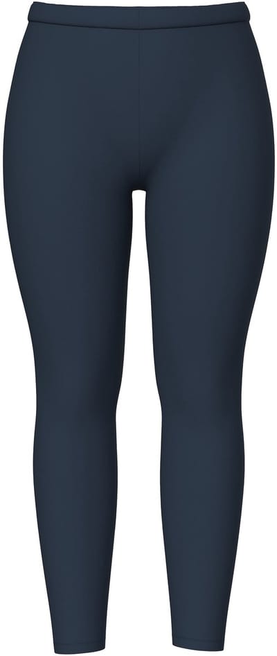 Ulla Popken - Dames - Legging skinny elastische tailleband OEKO-TEX - Marine - Maat 46+