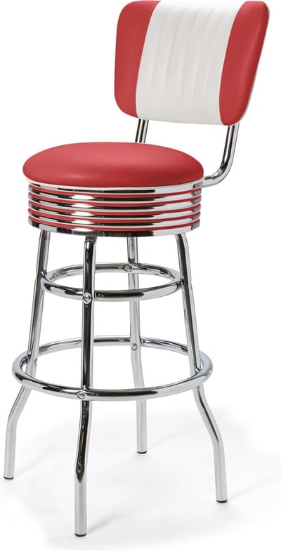 Bel Air Retro Barkruk BS-29CB Rood