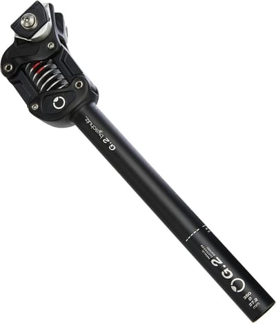 Verende Zadelpen - Comfort Zadel - Fietscomfort Verhogen - Roestvrij Staal - 350 mm Lengte - Zwart