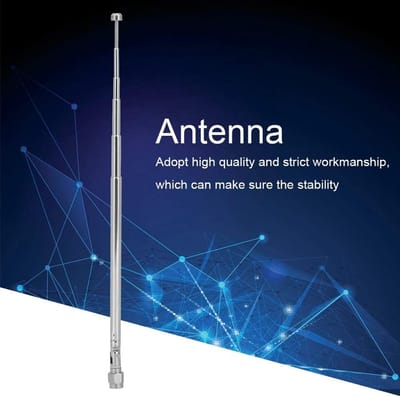 6-Delige Telescopische Antenne met SMA Male Connector, 40 MHz-6G Frequentiebereik