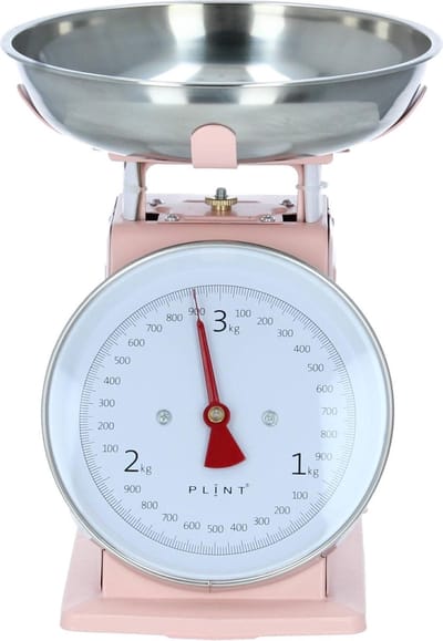 PLINT Retro Keukenweegschaal Roze
