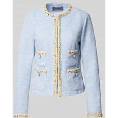 Slim fit blazer in bouclé-look