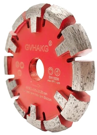 Diamantzaagblad voor ondervloer verwarming en harde betonnen vloeren - 120 mm, segmentbreedte 17 mm