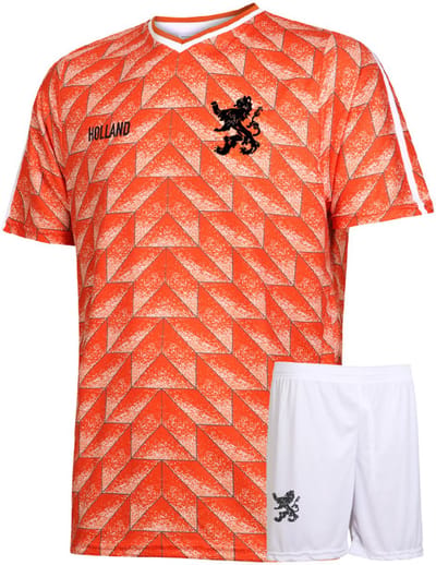 EK 88 Voetbaltenue Gullit - Nederlands Elftal - Oranje Shirt - Voetbal Tenue Kinderen - Shirt en Broekje - Jongens en Meisjes - Volwassenen - Heren en Dames - Maat 152