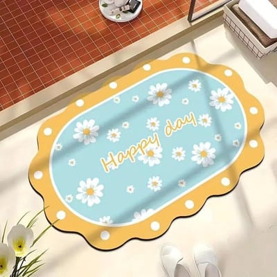 Kleine en Verse Ins Diatomeeënaarde Mat Waterabsorptie en Vuilafstotend Deurmat Voetmat Badkamer Badkamer Sterk Absorberende Voetmat 40*60cm