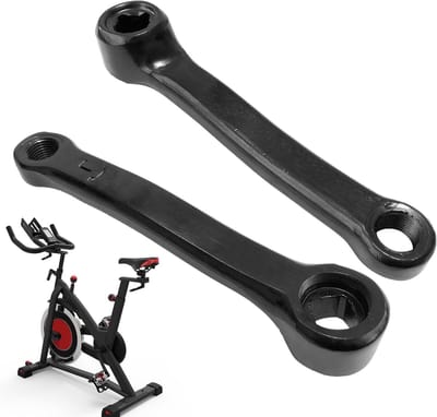 Fiets pedaalarmen - Crankonderdelen - Fietsen en training - Stabiele metalen constructie - 127 mm lengte - Zwart