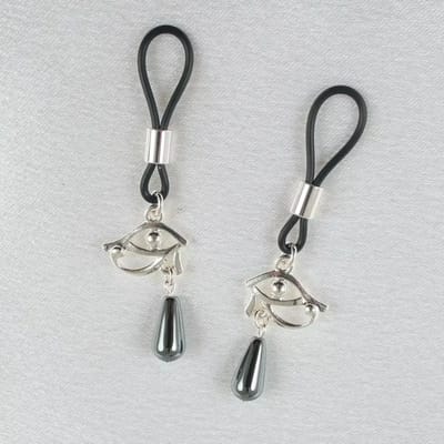 Sylvie Monthulé | Silver Nipple Clamps and Nipple Jewelry | Horus Eyes