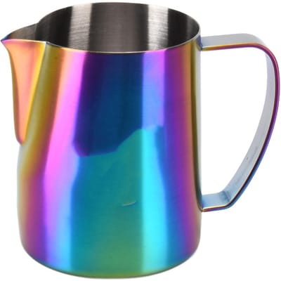 600ML Melkopschuimbeker 304 Roestvrij Staal Koffiekan met Adelaarsbek Tuit voor Thuis Winkel Bar blue