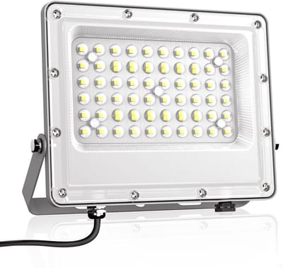 Krachtige 50W LED Buitenlamp - 5000 Lumen - Koud Wit Licht - IP66 Waterdicht