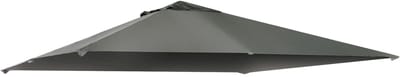 NordHaus Parasol hoes 3x3 m - Vervangingsdoek - Tuinpaviljoen Cover - UV Bestendig & Waterafvoer - Lichtgrijs 300x300 cm